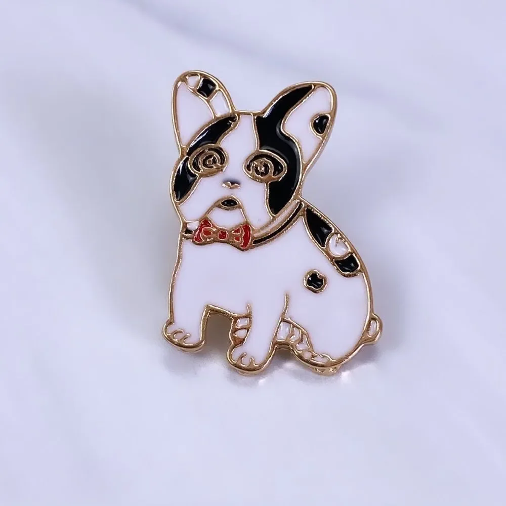 Frenchie Pup Enamel Pin/ Brooch